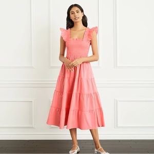 HILLHOUSE Nap Dress in Coral Limited Edition Color